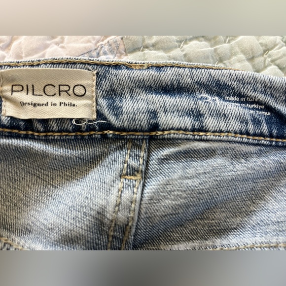 Pilcro Light Blue Embroidered Rose Boyfriend Jeans - Picture 11 of 16